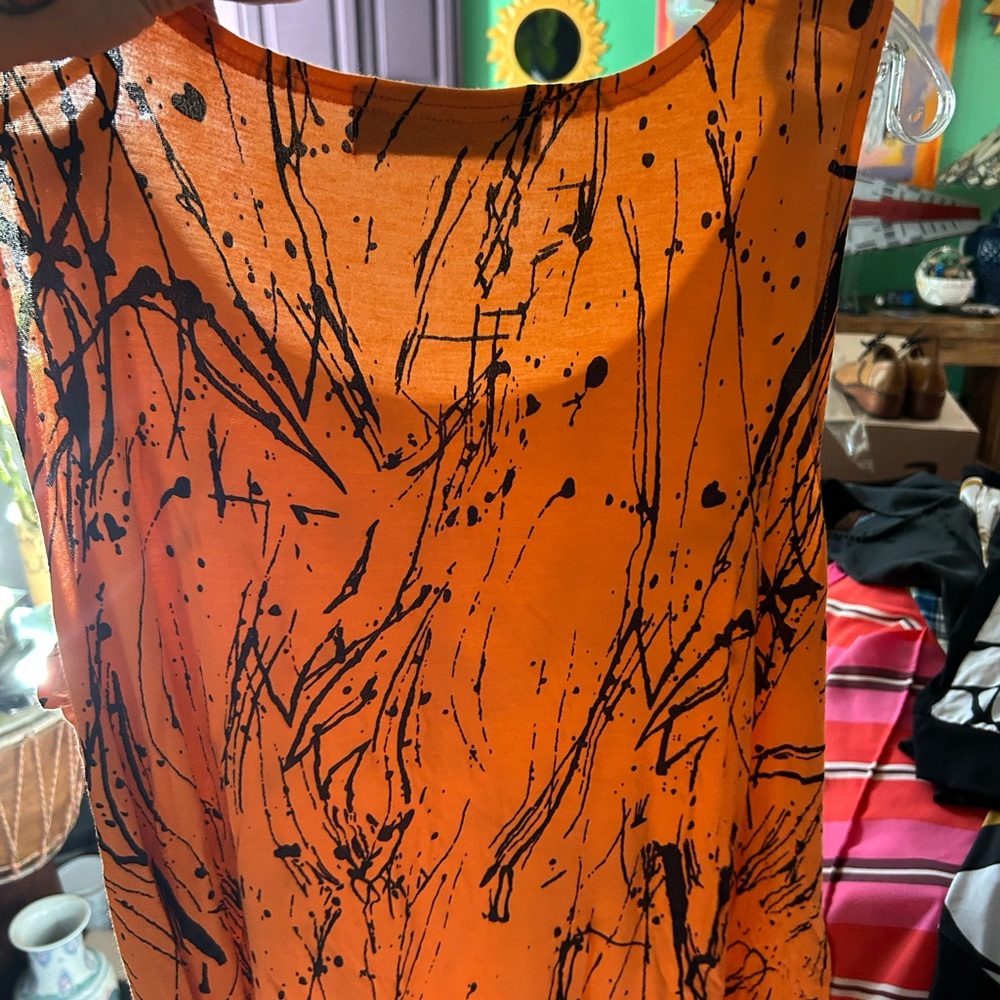 Orange Splatter Tank Top - Picture 11 of 16
